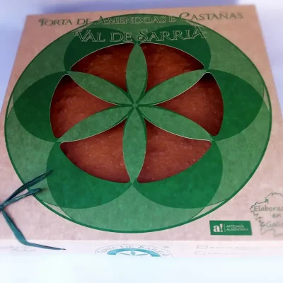 Tarta de almendras y castañas Val de Sarria